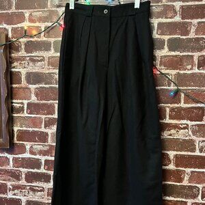 Giorgio Armani Black Wool Trousers - Made in Italy